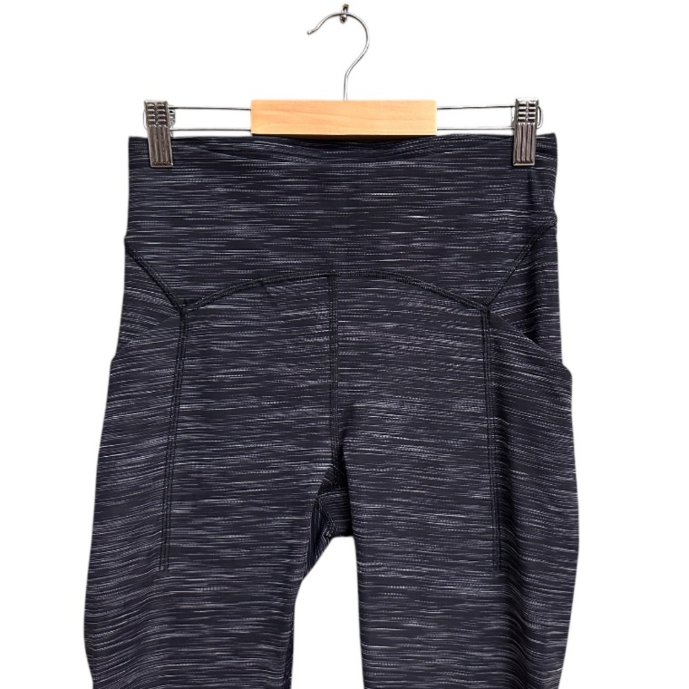 Lululemon Power Thru High-Rise Tights 25" in Heathered Black - Picture 5 of 9